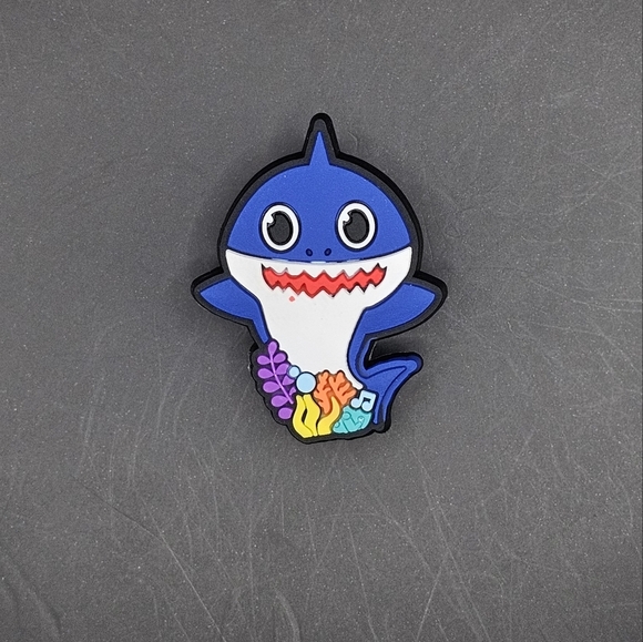 (5/$15) Dad Shark Croc Charm - Picture 1 of 2